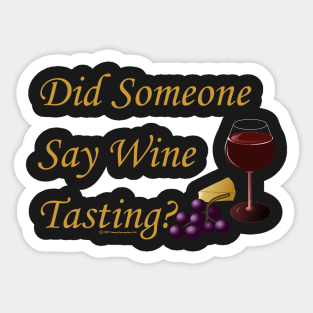 Wine Tasting Sticker